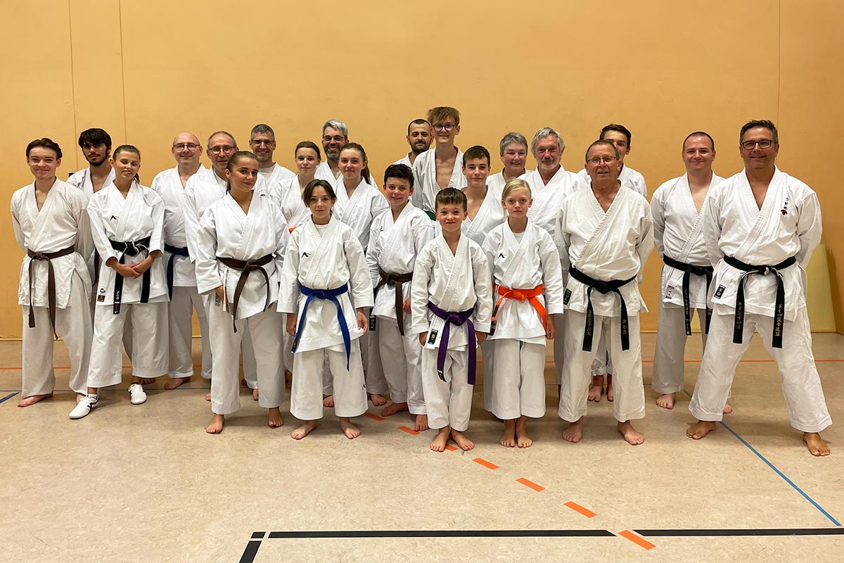 Karate Training Gruppe